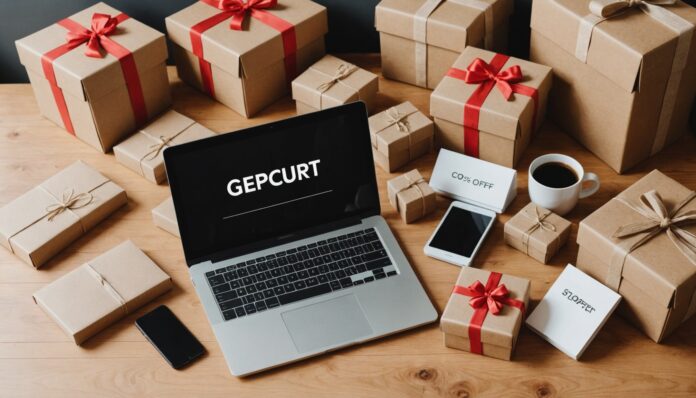 Colis et bons d'achat symbolisant le parrainage sur les sites de ventes privées