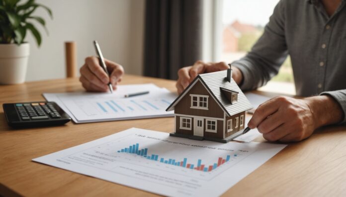 Investisseur consultant un comparatif de parrainage SCPI sur son bureau